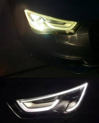Lewy Światłowód DRL reflektora Audi A5 I 8T po liftingu (2011 - 2016)